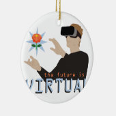 Die Zukunft ist virtuell Keramikornament (Rechts)