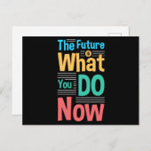 Die Zukunft ist, was Sie jetzt tun Postkarte (Vorne/Hinten)