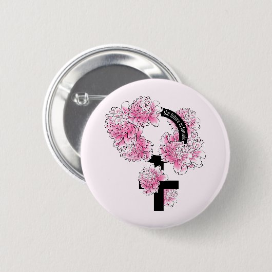 Die Zukunft ist weiblich Button (Vorne & Hinten)