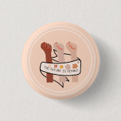 Die Zukunft ist weiblich Button (Vorderseite)