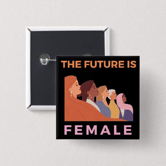 Die Zukunft ist weiblich Button (Vorne & Hinten)