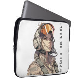 Die Zukunft ist weiblich, gleiche Rechte, feminist Laptopschutzhülle (Vorne Rechts)