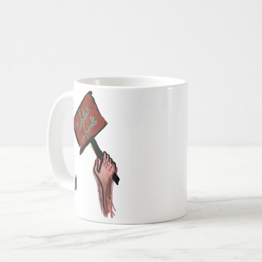 Die Zukunft ist weiblich Kaffeetasse (Vorderseite Links)