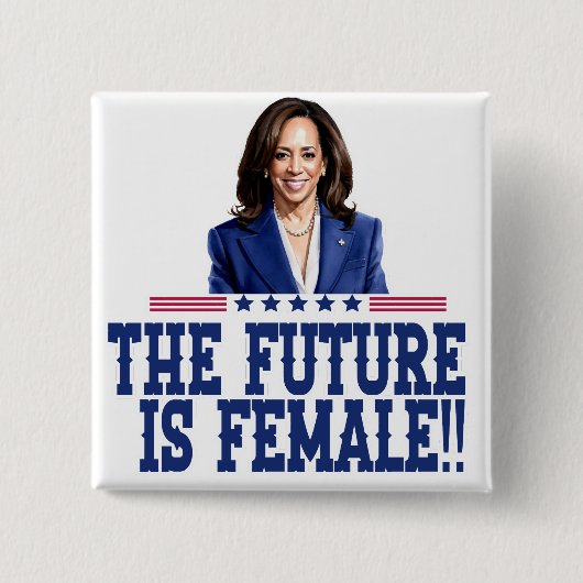 Die Zukunft ist weiblich Kamala Harris Button (Vorderseite)