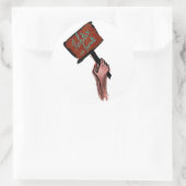 Die Zukunft ist weiblich Runder Aufkleber (Tasche)