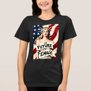 Die Zukunft ist weiblich Tri-Blend Shirt