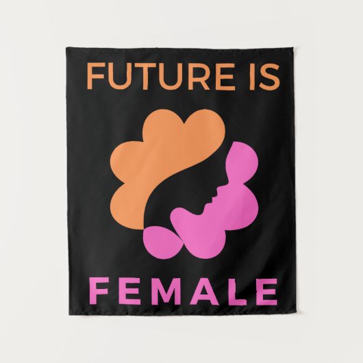 Die Zukunft ist weiblich Wandteppich (Vorderseite)