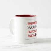 Die Zukunft ist weiblich Zweifarbige Tasse (Vorderseite Links)