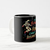 Die Zukunft ist weiblich Zweifarbige Tasse (Vorderseite Links)