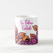Die Zukunft ist weibliche Buchstaben Kaffeetasse (Mittel)