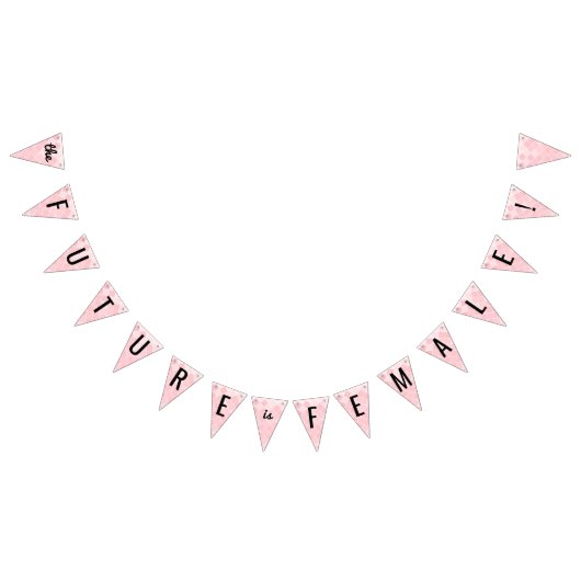 Die Zukunft ist weibliche Flaggen-Fahne Wimpelkette (Alle)