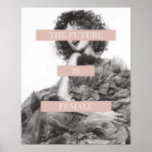 Die Zukunft ist weibliches Poster - weibliche Prin (Vorne)