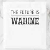 Die Zukunft ist Weiblichkeit / Wein Rechteckiger Aufkleber (Tasche)