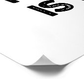 Die Zukunft ist wolkig witziger Wettercomputer Puf Poster (Ecke)