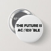 Die Zukunft ist zugänglich ASL-Gebärdensprache Bra Button (Vorne & Hinten)
