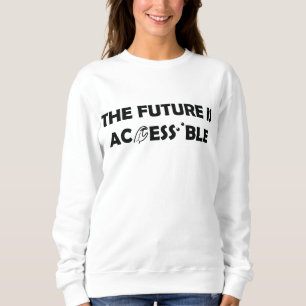 Die Zukunft ist zugänglich ASL-Gebärdensprache Bra Sweatshirt