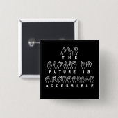 Die Zukunft ist zugänglich ASL-Gebärdensprache Button (Vorne & Hinten)