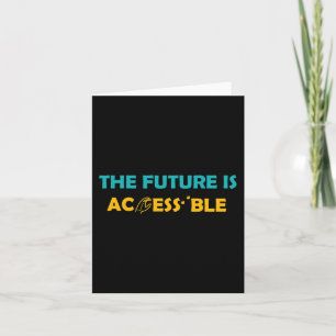 Die Zukunft ist zugänglich Braille American Sign L Karte
