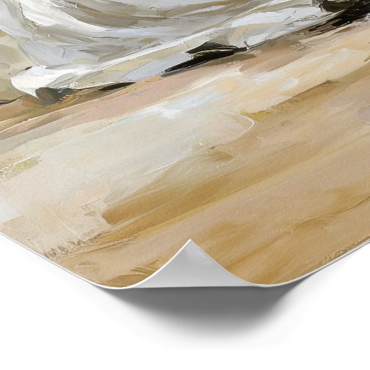 Die Zukunft: Kinder im Garten Poster (Ecke)