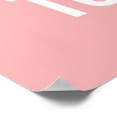 Die Zukunft - Leicht rosa Zitatspender Poster (Ecke)