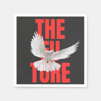 Die Zukunft – Motivierende Typografie-Zitat | Serviette