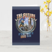 Die Zukunft - nicht das, was sie früher als Grußka Karte (Gelbe Blume)