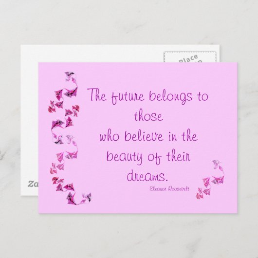 Die Zukunft Postkarte (Vorne/Hinten)