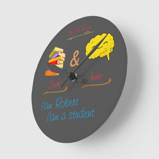 die Zukunft Runde Wanduhr (Winkel)