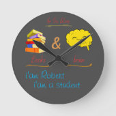 die Zukunft Runde Wanduhr (Vorderseite)