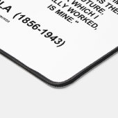 Die Zukunft sagen, die Wahrheit Nikola Tesla Zitat Schreibtischunterlage (Ecke)