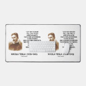 Die Zukunft sagen, die Wahrheit Nikola Tesla Zitat Schreibtischunterlage (Tastatur & Maus)
