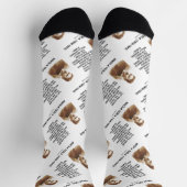 Die Zukunft sagen, die Wahrheit Nikola Tesla Zitat Socken (Oben)