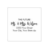 Die Zukunft sei Rücksendeadresse Gummistempel (Prägung)