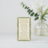 Die Zukunft sich vorzustellen ist eine Art Visitenkarte (Stehend Vorderseite)