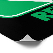 Die Zukunft überdenken, Gerecycelt Poster (Ecke)