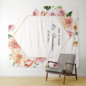 Die Zukunft von Frau Blush Brautparty Hintergrund Wandteppich (Beispiel (Horizontal))