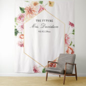 Die Zukunft von Frau Blush Brautparty Hintergrund Wandteppich (Beispiel)