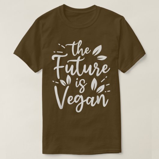 Die Zukunft wird von Veggies Funny Veget Vegan T-Shirt (Design vorne)