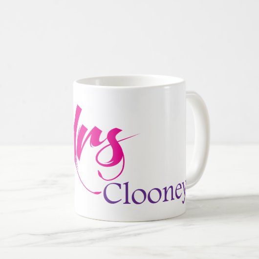 Die zukünftige Frau Clooney Kaffeetasse (VorderseiteRechts)