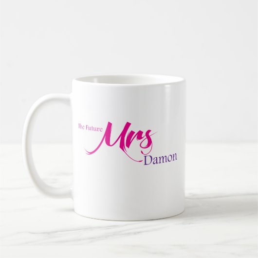 Die zukünftige Frau Damon Kaffeetasse (Links)