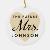 Die zukünftige Frau Keramikornament (Vorne)