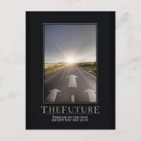 Die zukünftige Motivierend Parody-Postkarte