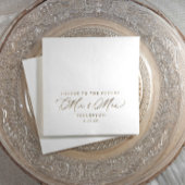 Die zukünftige Mr. & Mrs. Custom Engagement Party Servietten Mit Folie