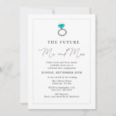 Die zukünftige Partei Mr. und Mrs. Engagement Einladung (Vorderseite)