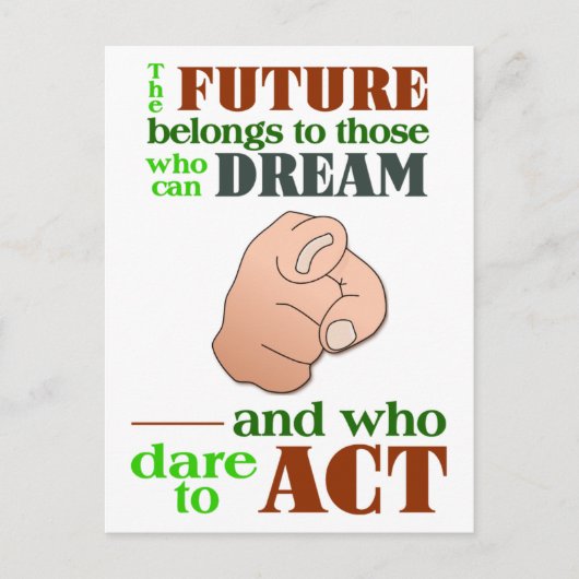 Die zukünftige Postkarte (Vorderseite)