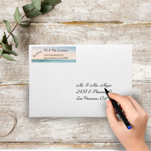 Die zukünftige Rücksendeadresse von Mr. und Mrs. B