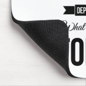 Die zukünftigen inspirierend Zitate weiß Mousepad (Ecke)