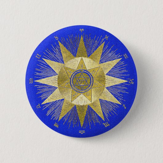 Die zunehmenden Anzeichen, der Einfluss des Zodiak Button (Vorderseite)