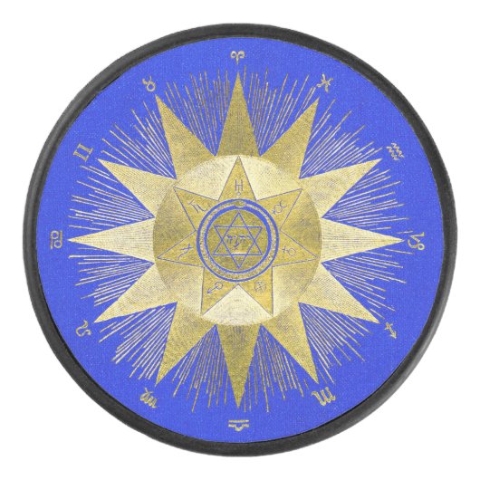 Die zunehmenden Anzeichen, der Einfluss des Zodiak Eishockey Puck (Vorderseite)