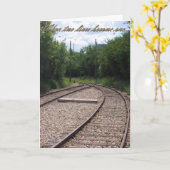 Die Zusammenführung von Eisenbahn und zwei Leben w Karte (Gelbe Blume)